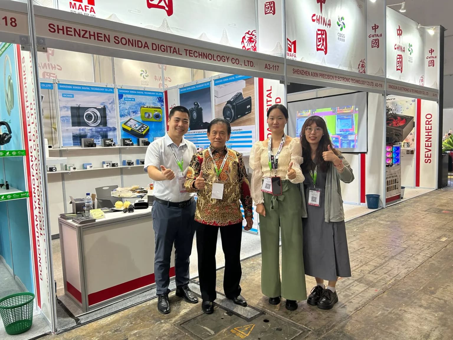 THE INDOCOMTECH EXPO 2024 exhibition booth